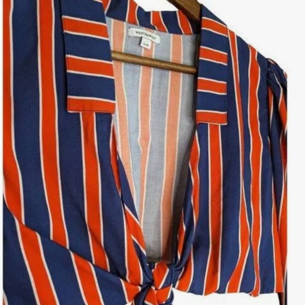 Striped Mini skirt set